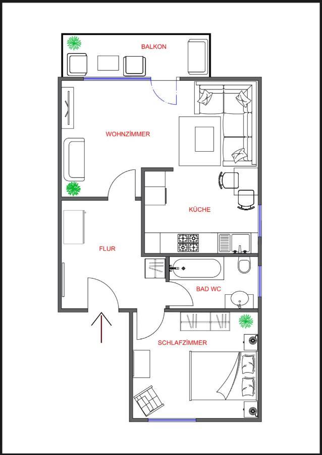 Kurstadt Apt Moderne 2Zkb Balkon-Pkw- Stellplatz Check-In 7-24 H Bad Nauheim Eksteriør billede